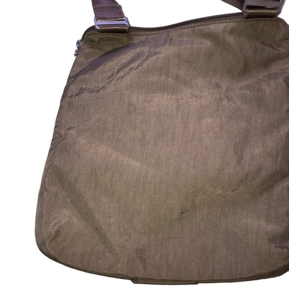 baggalini rich deep khaki nylon cross body travel bag - Picture 2 of 7